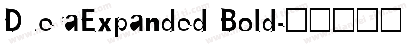 DueraExpanded Bold字体转换